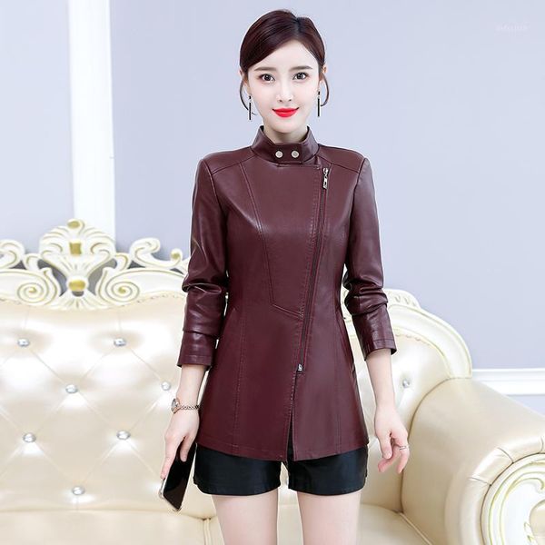 2020 new women leather jackets plus size 5xl soft ventilation sheepskin leather coat female zippers pu jacket women's clothing1, Black
2020 new women leather jackets plus size 5xl soft ventilation sheepskin leather coat female zippers pu jacket women's clothing1, Black