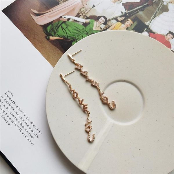 sjcho-36 girls birthday party resplendent zircon earrings women cool champagne color i love you earrings, Golden;silver
sjcho-36 girls birthday party resplendent zircon earrings women cool champagne color i love you earrings, Golden;silver
