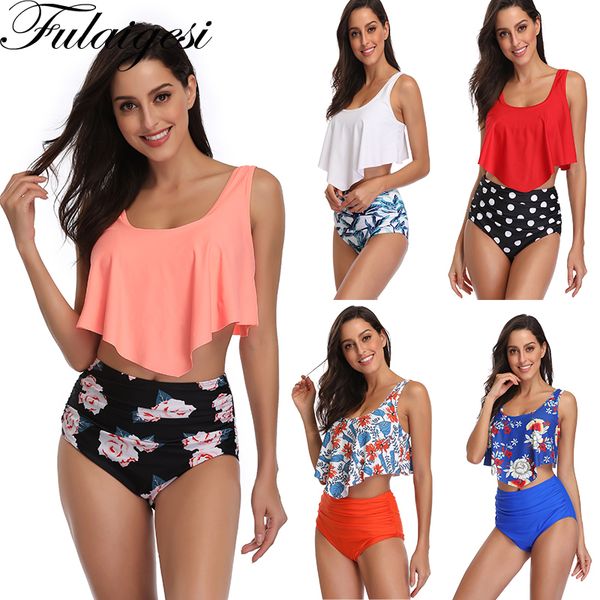sweet swimwear plus size high waist bikini lotus leaf swimsuit woman two piece bathing suit 3xl flower swimwear tankini set y200319, White;black
sweet swimwear plus size high waist bikini lotus leaf swimsuit woman two piece bathing suit 3xl flower swimwear tankini set y200319, White;black