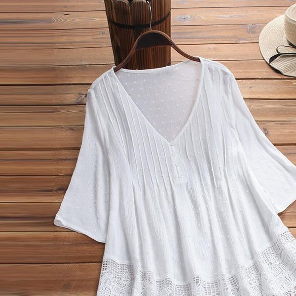 womens tunic blouses lace white v neck long sleeve tunics female 2021 summer spring streetwear loose lady plus size 5xl
womens tunic blouses lace white v neck long sleeve tunics female 2021 summer spring streetwear loose lady plus size 5xl