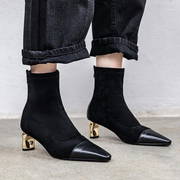 boots bright2021 net red so ins small brown frosted short women's spring and autumn irregular heel square head splicing1, Black
boots bright2021 net red so ins small brown frosted short women's spring and autumn irregular heel square head splicing1, Black