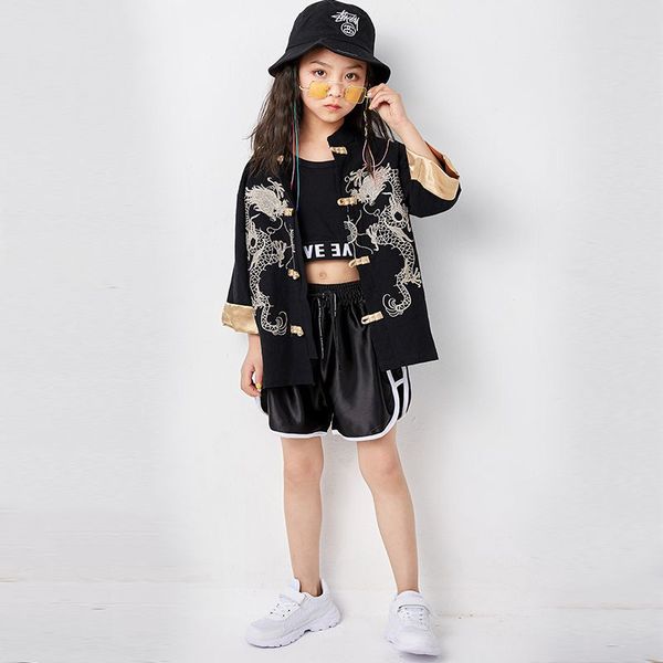 cheerleader costume rave hip hop dance clothes for children black stage outfits fall jazz dance clothing fashion wears jl19454, Black;red
cheerleader costume rave hip hop dance clothes for children black stage outfits fall jazz dance clothing fashion wears jl19454, Black;red
