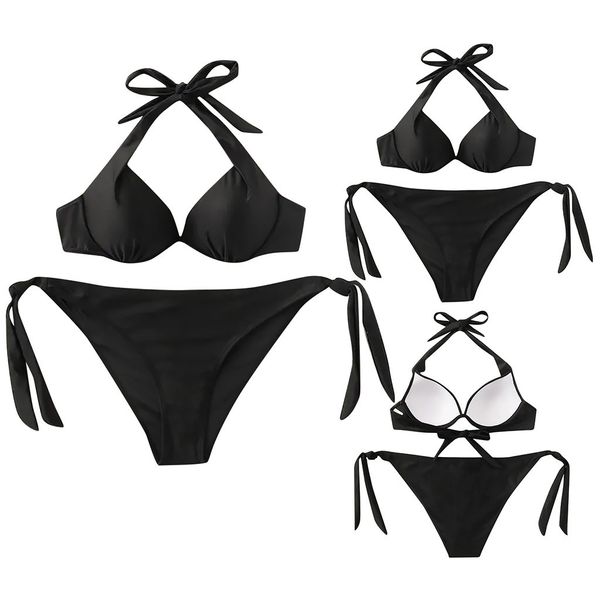 2019 new swimwear women bikini set bandage push-up women's summer bikinis stripe separate swimsuit, White;black
2019 new swimwear women bikini set bandage push-up women's summer bikinis stripe separate swimsuit, White;black