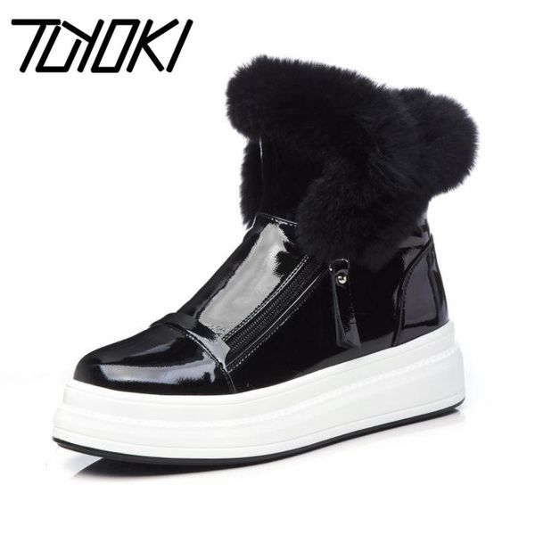 tuyoki women snow boots leather warm plush fur winter shoes woman ankle boots fashion zipper short boot women size 34-40, Black
tuyoki women snow boots leather warm plush fur winter shoes woman ankle boots fashion zipper short boot women size 34-40, Black