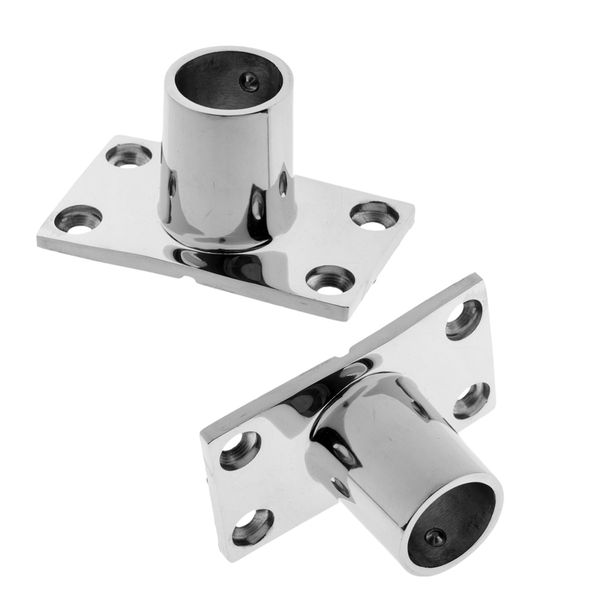 2pcs heavy duty boat hand rail fitting 1 inch 25mm rectangular stanchion base 90 degree, 316 stainless steel
2pcs heavy duty boat hand rail fitting 1 inch 25mm rectangular stanchion base 90 degree, 316 stainless steel