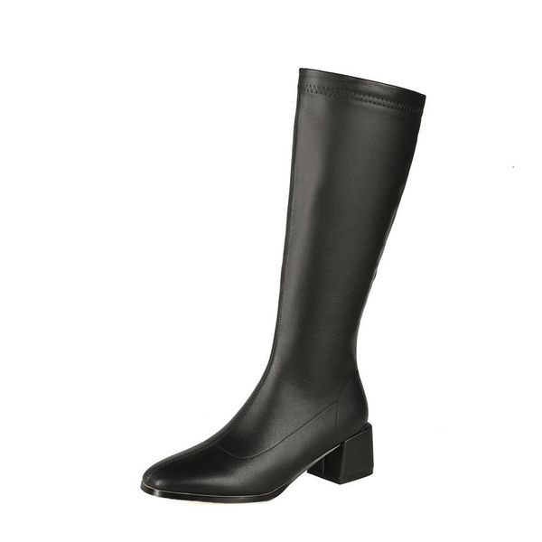 2021 new round heel autumn winter knee high pu leather concise women shoes square toe ladies boots big size34-43 6mae, Black
2021 new round heel autumn winter knee high pu leather concise women shoes square toe ladies boots big size34-43 6mae, Black