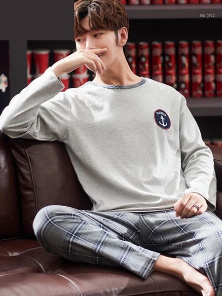 new fashion spring autumn men 100% cotton pajamas long sleeve youth summer o-neck elastic waist size mlxl2xl3xl1, Black;brown
new fashion spring autumn men 100% cotton pajamas long sleeve youth summer o-neck elastic waist size mlxl2xl3xl1, Black;brown