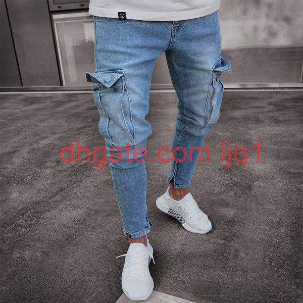 2019 new fashion stylish men's skinny stretch biker jeans slim fit denim pants trousers pocket, Blue
2019 new fashion stylish men's skinny stretch biker jeans slim fit denim pants trousers pocket, Blue