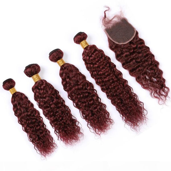 peruvian wine red weaves wet and wavy human hair 4bundles with closure water wave burgundy virgin hair lace closure with weave bundles, Black;brown
peruvian wine red weaves wet and wavy human hair 4bundles with closure water wave burgundy virgin hair lace closure with weave bundles, Black;brown