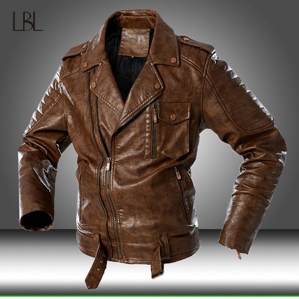new men's biker leather jacket stand collar faux leather motorcycle jackets male coats casual pu jacket winter warm outwear 201116, Black;brown
new men's biker leather jacket stand collar faux leather motorcycle jackets male coats casual pu jacket winter warm outwear 201116, Black;brown