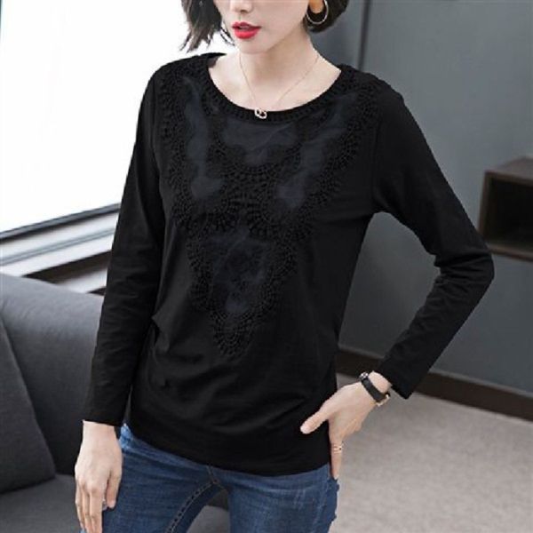 new autumn 2020 korean lacet-shirt lace fashion long sleeve t-shirt for middle-aged women's mother's with large lace base jtsuj, White
new autumn 2020 korean lacet-shirt lace fashion long sleeve t-shirt for middle-aged women's mother's with large lace base jtsuj, White