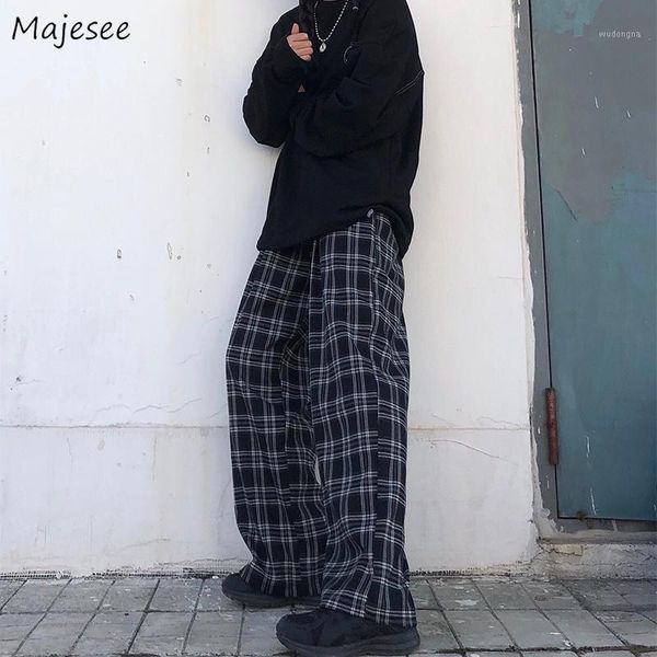 men casual pants black-white plaid loose wide leg mens retro chic fashion harajuku streetwear all-match couple elastic waist ins1
men casual pants black-white plaid loose wide leg mens retro chic fashion harajuku streetwear all-match couple elastic waist ins1
