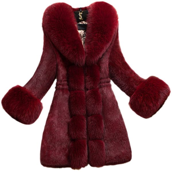 womens thickened rabbit fur coats fashion slimfit plus size winter warm jacket for women 2021, Black
womens thickened rabbit fur coats fashion slimfit plus size winter warm jacket for women 2021, Black