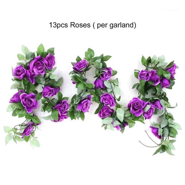artificial flower fake rose vine green leaf hanging vine garland for wedding party home garden wall decoration1
artificial flower fake rose vine green leaf hanging vine garland for wedding party home garden wall decoration1