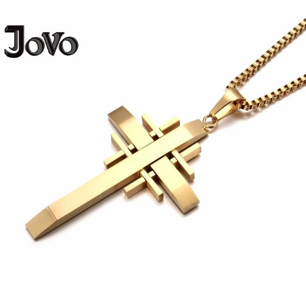classic gothic cross necklaces pendant mens stainless steel jewelry gold color custom necklaces for personalize gift, Silver
classic gothic cross necklaces pendant mens stainless steel jewelry gold color custom necklaces for personalize gift, Silver