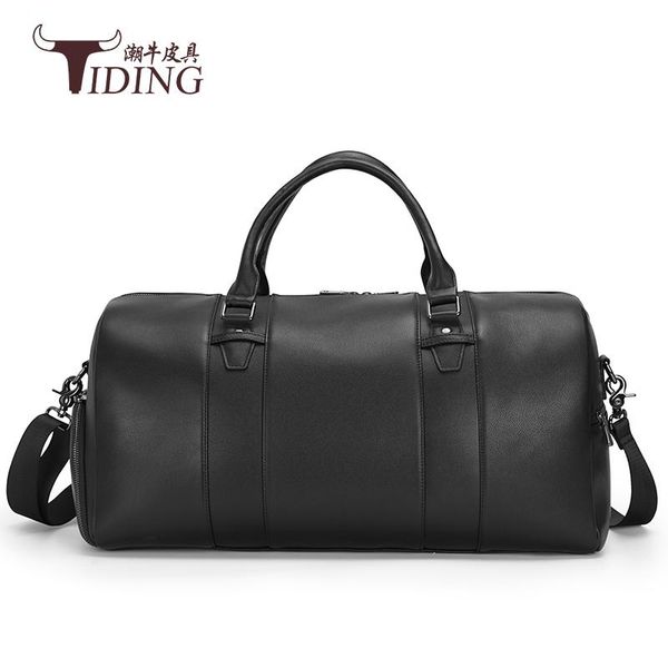 men travel duffle bags black genuine leather 20" male large capacity fashion travel tote hand shoulder bag
men travel duffle bags black genuine leather 20" male large capacity fashion travel tote hand shoulder bag