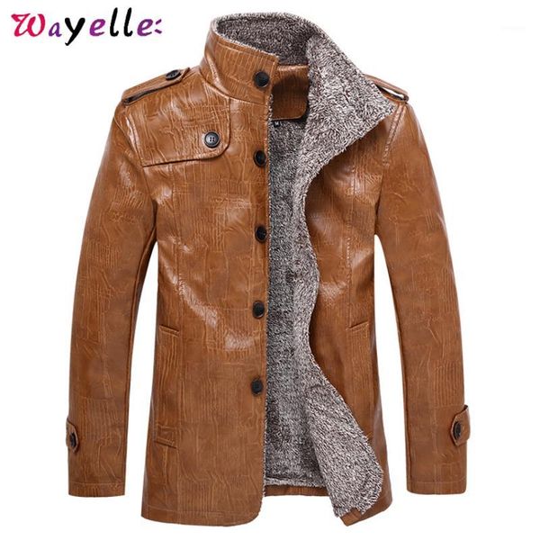 fleece pu leather men jacket winter plus size 7xl 8xl warm windbreaker men leather jacket stand collar mens1, Black 
fleece pu leather men jacket winter plus size 7xl 8xl warm windbreaker men leather jacket stand collar mens1, Black