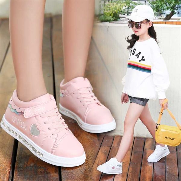children shoes school pu tennis lovely girls princess casual kids running sneakers fashion sequins black/pink/white 220121
children shoes school pu tennis lovely girls princess casual kids running sneakers fashion sequins black/pink/white 220121