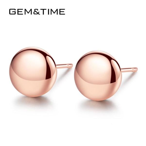 stud gem&time brand bead ball earrings 925 sterling silver round rose gold for women bijoux femme jewelry gift se0083, Golden;silver
stud gem&time brand bead ball earrings 925 sterling silver round rose gold for women bijoux femme jewelry gift se0083, Golden;silver