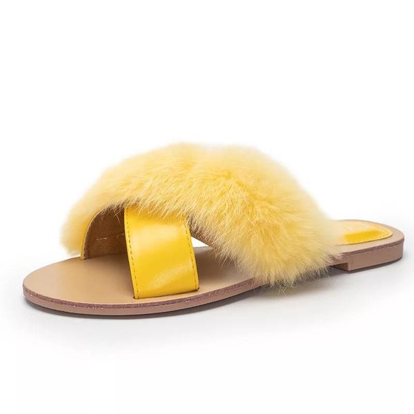 new summer style woman fur slippers women's summer outer wear-style decorative pattern versatile flat sandals ins fashion, Black
new summer style woman fur slippers women's summer outer wear-style decorative pattern versatile flat sandals ins fashion, Black