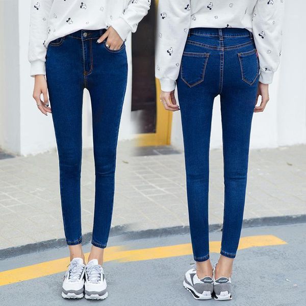 boyfriend jeans for women spring elastic high waist denim pencil pants 2020 new casual slim fit skinny jeans plus size1, Blue
boyfriend jeans for women spring elastic high waist denim pencil pants 2020 new casual slim fit skinny jeans plus size1, Blue