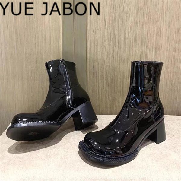 boots retro genuine leather ankle for women brand design chunky high heel autumn shoes woman short booties botas mujer, Black
boots retro genuine leather ankle for women brand design chunky high heel autumn shoes woman short booties botas mujer, Black