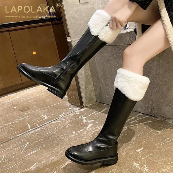 boots lapolaka design 2021 comfy elegant woman shoes thick heels warm plush winter trendy ins dropship boot ladies, Black
boots lapolaka design 2021 comfy elegant woman shoes thick heels warm plush winter trendy ins dropship boot ladies, Black