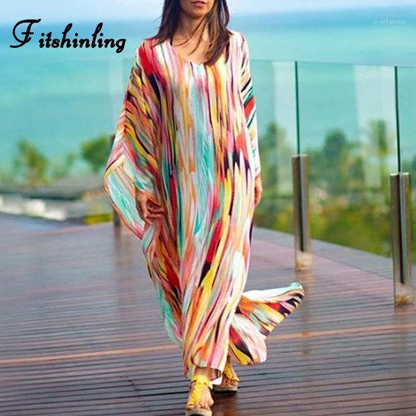 fitshinling tie dye chiffon long dress beach wear multicolor batwing sleeve maxi dresses for women boho summer holiday grobe, Black;gray
fitshinling tie dye chiffon long dress beach wear multicolor batwing sleeve maxi dresses for women boho summer holiday grobe, Black;gray