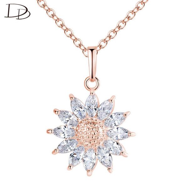 pendant necklaces dodo sunflower for women rose golden/ silvery fashion jewelry link chain collier cubic zircon bijoux n335, Silver
pendant necklaces dodo sunflower for women rose golden/ silvery fashion jewelry link chain collier cubic zircon bijoux n335, Silver