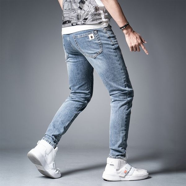 zwupc men's summer mingba fashion brand slim stretch men's fashion simple new casual jeans and jeans korean four fit seasons leggi, Blue
zwupc men's summer mingba fashion brand slim stretch men's fashion simple new casual jeans and jeans korean four fit seasons leggi, Blue