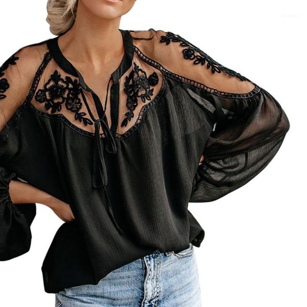 lace mesh shirt embroidery patchwork women casual long sleeve chiffon blouse ladies loose shirts female blusas1, White
lace mesh shirt embroidery patchwork women casual long sleeve chiffon blouse ladies loose shirts female blusas1, White