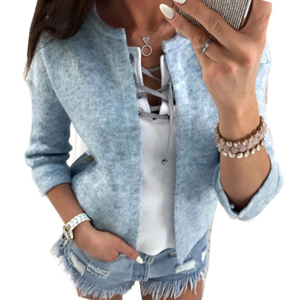 autumn women jacket long sleeve cardigan loose casual women's clothes ws1359u, Black;brown
autumn women jacket long sleeve cardigan loose casual women's clothes ws1359u, Black;brown