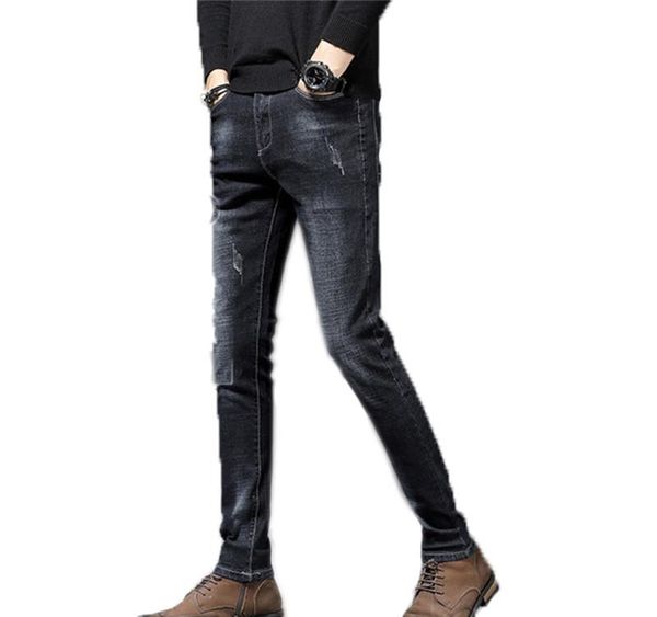 men skinny jeans trousers spring fashion solid casual slim fit long black jeans stretch ripped denim pencil pants hommes, Blue
men skinny jeans trousers spring fashion solid casual slim fit long black jeans stretch ripped denim pencil pants hommes, Blue