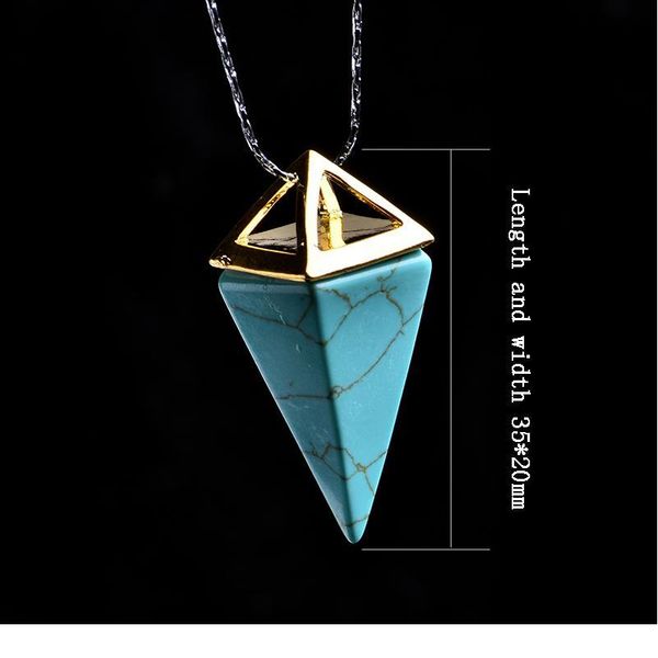 1pc natural crystal mineral ornaments conical pyramid pendant noble fashion couple pendant necklace pendant gift jllcsg, Black
1pc natural crystal mineral ornaments conical pyramid pendant noble fashion couple pendant necklace pendant gift jllcsg, Black