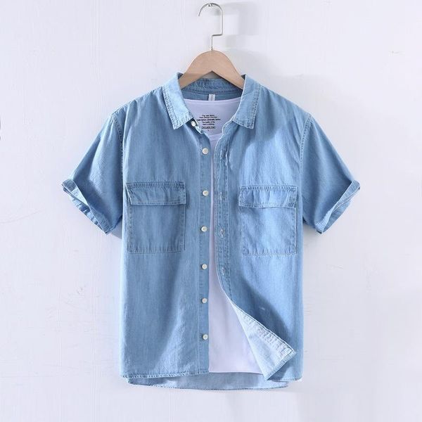 selling product in 2020 loose cotton denim shirt men's short-sleeved summer thin casual shirt original men's clothing, White;black
selling product in 2020 loose cotton denim shirt men's short-sleeved summer thin casual shirt original men's clothing, White;black
