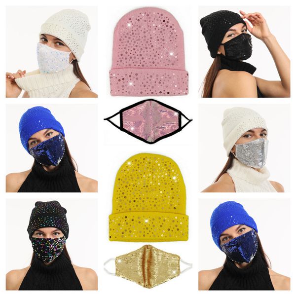 sequins crystal diamond mask and beanie 2pcs/sets glitter shinny knit cap crochet hats with face mask bonnet mask earmuffs caps e122809, Yellow
sequins crystal diamond mask and beanie 2pcs/sets glitter shinny knit cap crochet hats with face mask bonnet mask earmuffs caps e122809, Yellow