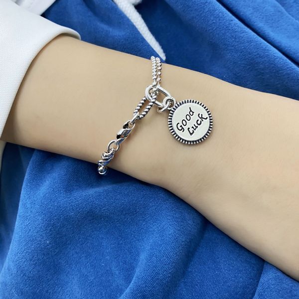 ins minority design good luck letter bracelet girl student girl friend pure silver simple korean version bracelet nationality ethnic group s, Golden;silver
ins minority design good luck letter bracelet girl student girl friend pure silver simple korean version bracelet nationality ethnic group s, Golden;silver