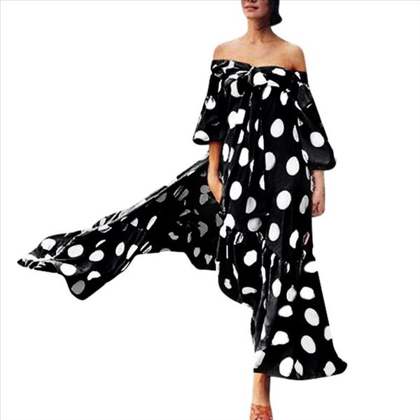 summer new fashion women polka dot printed empire cold shoulder lace ruffle bow slash neck dress hip n4, Black;gray
summer new fashion women polka dot printed empire cold shoulder lace ruffle bow slash neck dress hip n4, Black;gray