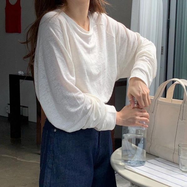women's t-shirt spring t shirt women elasticity korean style tee woman clothes slim tshirt female skinny long sleeve, White
women's t-shirt spring t shirt women elasticity korean style tee woman clothes slim tshirt female skinny long sleeve, White