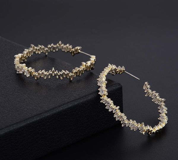 godki 42mm luxury iregular geometry circle trendy cubic zirconia women wedding party earring high jewelry addiction22, Golden;silver
godki 42mm luxury iregular geometry circle trendy cubic zirconia women wedding party earring high jewelry addiction22, Golden;silver