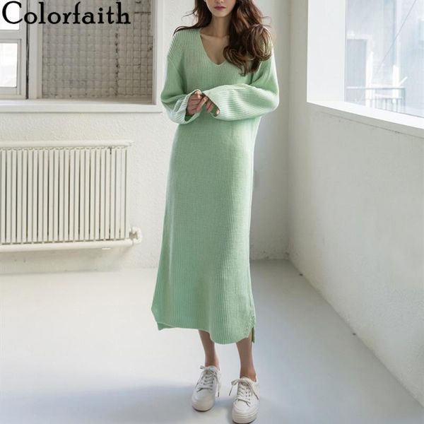 colorfaith new 2020 autumn winter women dresses v-neck split warm knitting oversize elegant vintage ladies long dresses dr33041, Black;gray
colorfaith new 2020 autumn winter women dresses v-neck split warm knitting oversize elegant vintage ladies long dresses dr33041, Black;gray