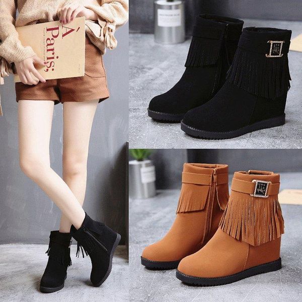 марка snow boots женской 2020 зимней новая мода увеличения крутизны женщин с повседневным не говоря уже о кисточке коротких ботинок женщин, Black
марка snow boots женской 2020 зимней новая мода увеличения крутизны женщин с повседневным не говоря уже о кисточке коротких ботинок женщин, Black