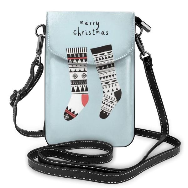 noisydesigns women's fashion shoulder bag simple christmas socks printing mobile phone bag messenger bags mini handbag custom
noisydesigns women's fashion shoulder bag simple christmas socks printing mobile phone bag messenger bags mini handbag custom