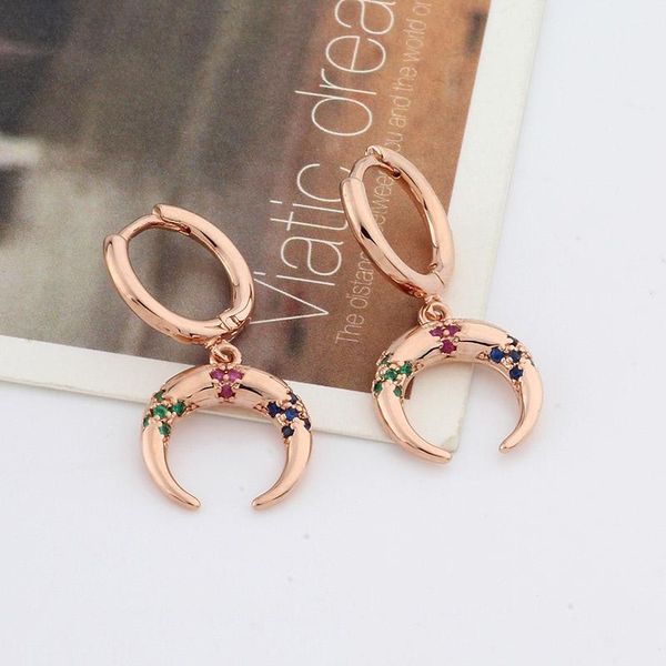 new colorful zircon dangle earrings fine luxury gift 585 rose gold women unusual earrings fashion jewelry for women korean style, Silver
new colorful zircon dangle earrings fine luxury gift 585 rose gold women unusual earrings fashion jewelry for women korean style, Silver
