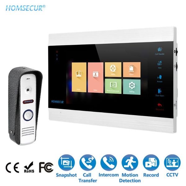 homsecur 7" wired hands-video&audio home intercom 1.3mp with waterproof camera 110° bc021hd-s+bm705hd-b
homsecur 7" wired hands-video&audio home intercom 1.3mp with waterproof camera 110° bc021hd-s+bm705hd-b