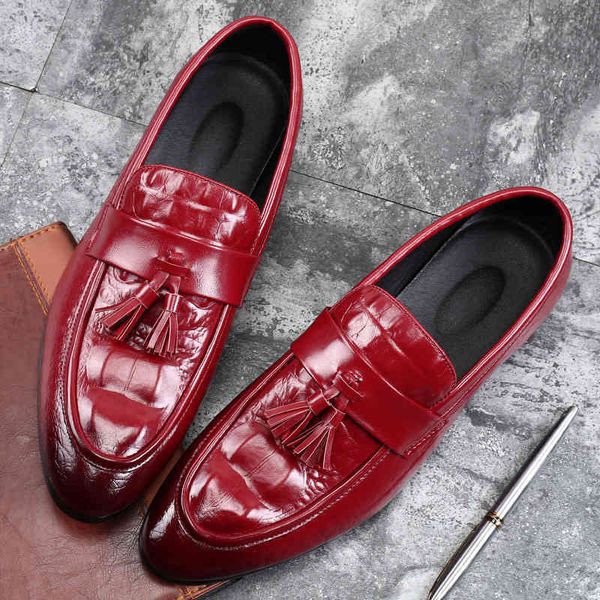 red bottom mens fringed loafers tassels formal wedding leather shoes pointed toe slip on dress shoe, Black
red bottom mens fringed loafers tassels formal wedding leather shoes pointed toe slip on dress shoe, Black