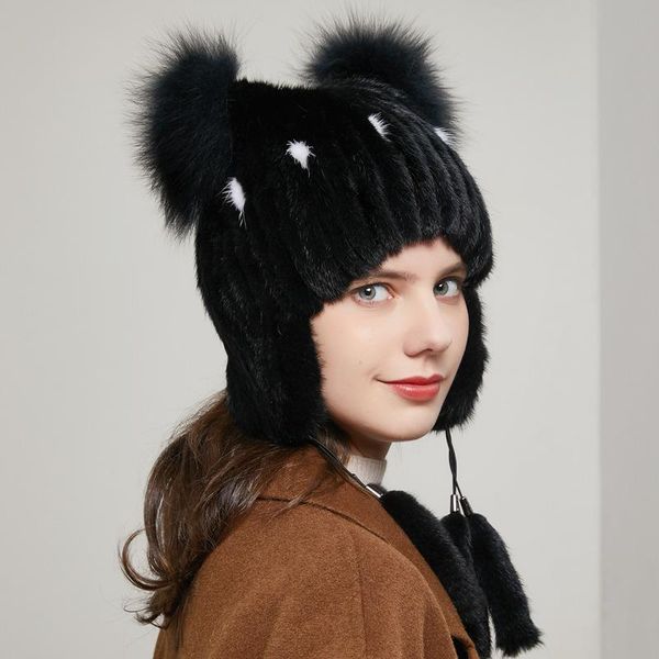 beanie/skull caps hy-15 style winter women's hat thickened ears protection mink woven fur tassel skullies & beanies, Blue;gray
beanie/skull caps hy-15 style winter women's hat thickened ears protection mink woven fur tassel skullies & beanies, Blue;gray