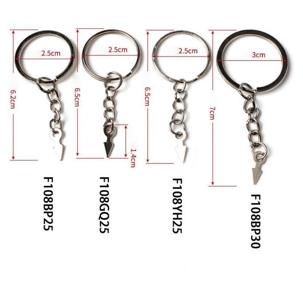 20pcs/lot screw threaded arrowhead pins keychain split ring key chains keyrings diy retro fashion keychains acc qylghq 
20pcs/lot screw threaded arrowhead pins keychain split ring key chains keyrings diy retro fashion keychains acc qylghq