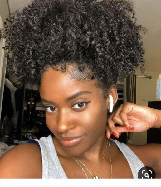 unprocessed natural color dyeable afro puff curly drawstring ponytail clip in human hair pony tail hair pieces 3c afro kinky curly, Black
unprocessed natural color dyeable afro puff curly drawstring ponytail clip in human hair pony tail hair pieces 3c afro kinky curly, Black