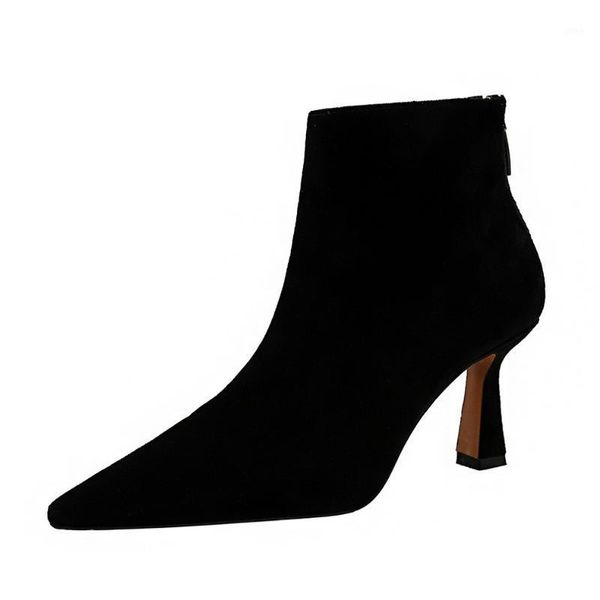 boots sleek minimalist wine glass with high heel suede pointed nightclub slim booties1, Black
boots sleek minimalist wine glass with high heel suede pointed nightclub slim booties1, Black